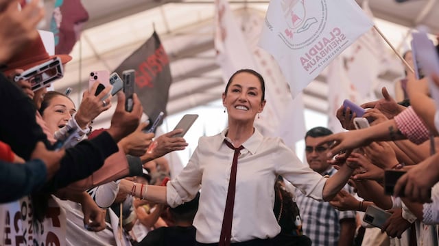 Claudia Sheinbaum en campaña presidencial