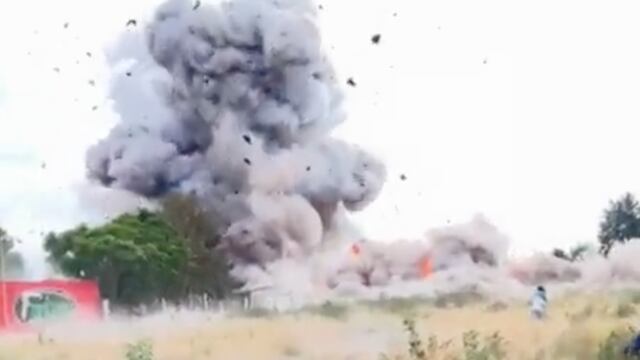 Documentaron momento exacto de una explosión en polvorín de Tultepec, Estado de México