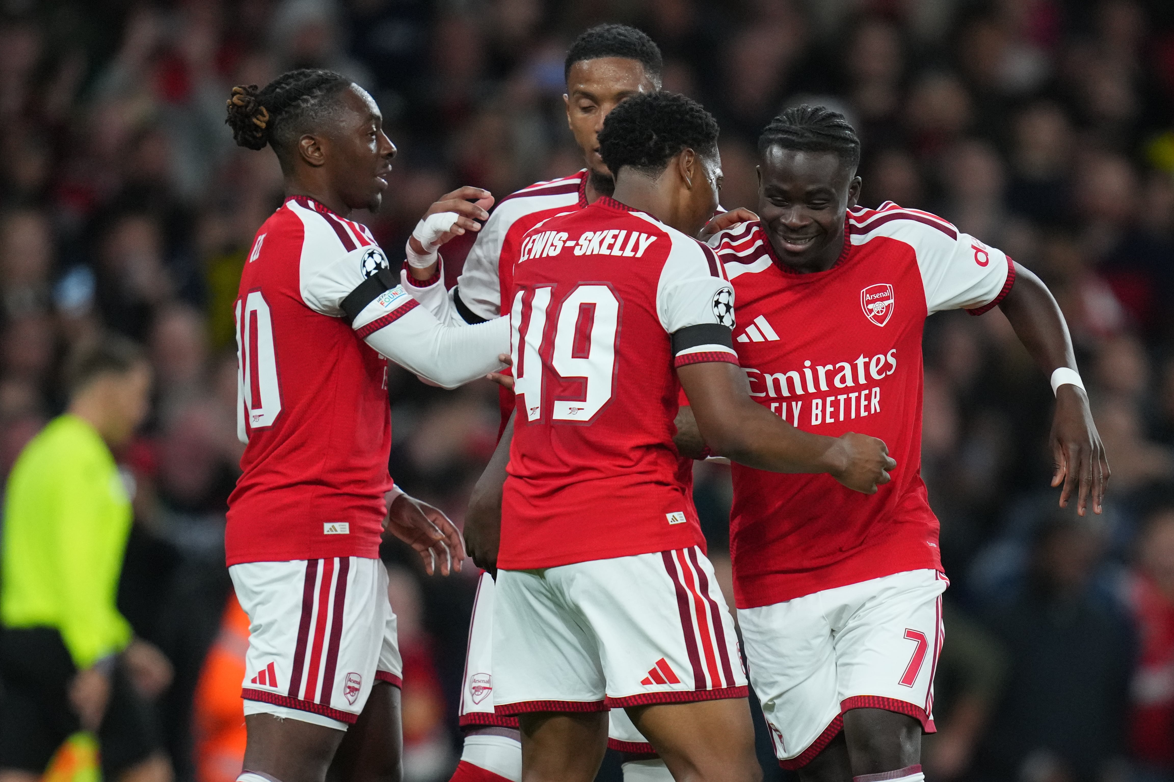Arsenal golea al Lille en la Jornada 2 de la Champions League.