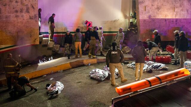 Incendio en estación migratoria de Ciudad Juárez, Chihuahua