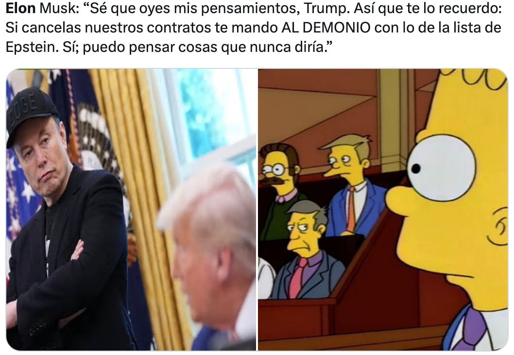 Memes de la pelea entre Elon Musk y Donald Trump