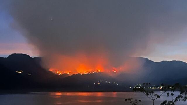 Incendio en Valle de Bravo hoy 25 de marzo