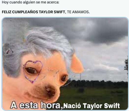 Taylor Swift cumple años este 13 de diciembre y lo celebran con memes