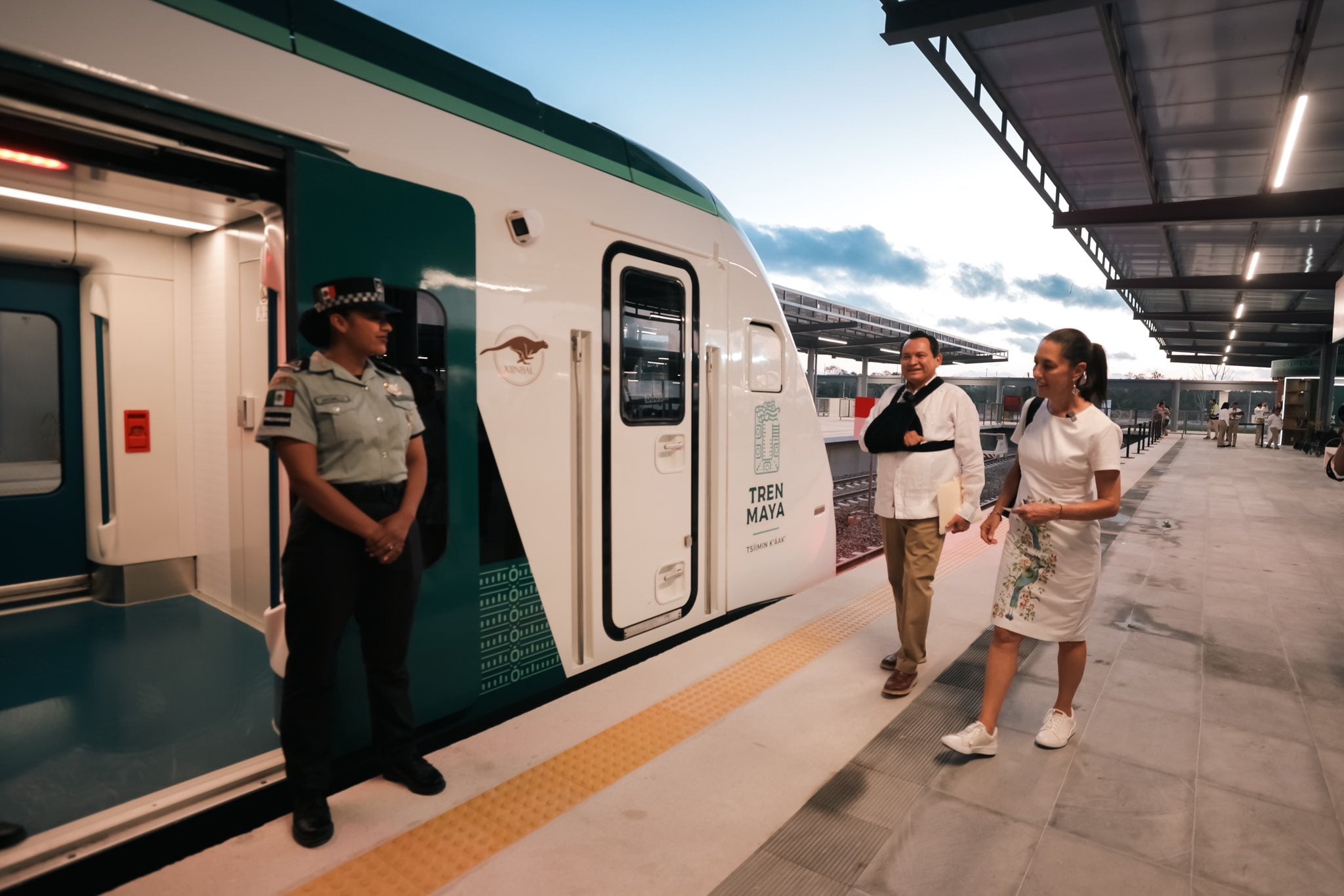 Claudia Sheinbaum viaja a Yucatán en el Tren Maya