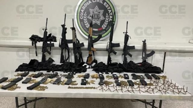 Guardia Civil de San Luis Potosí desarticula célula delictiva procedente de Zacatecas