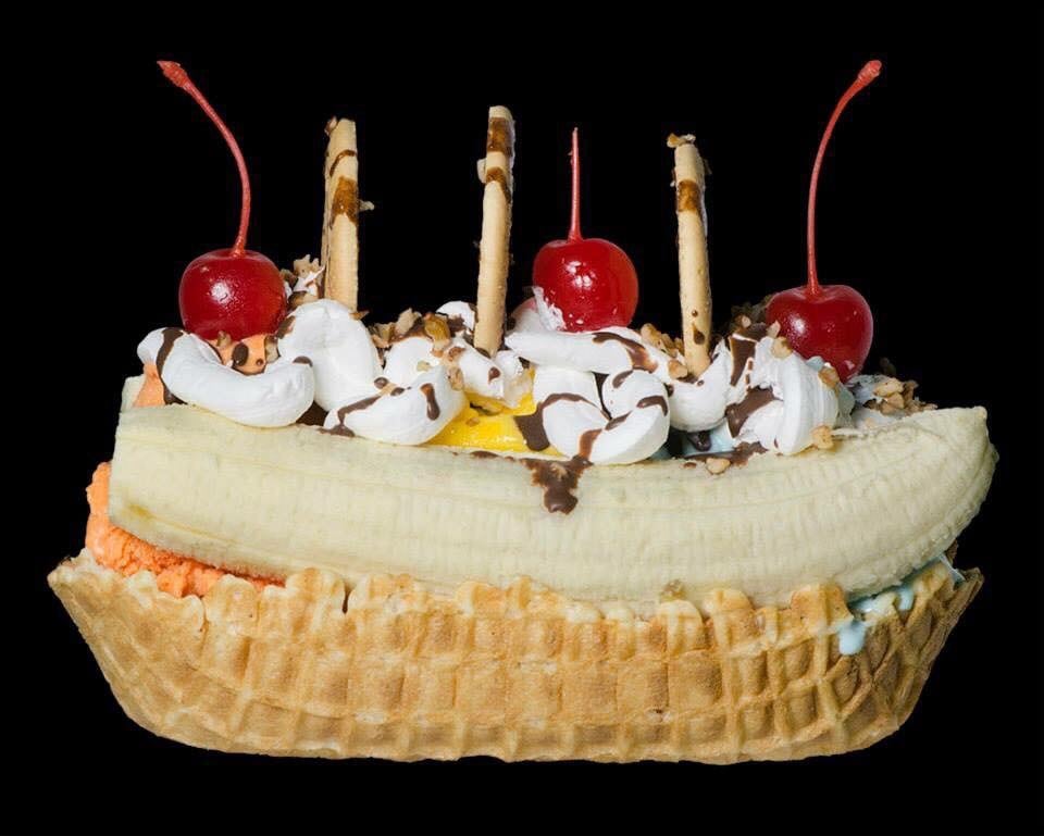 Banana Split en La casa de los Helados