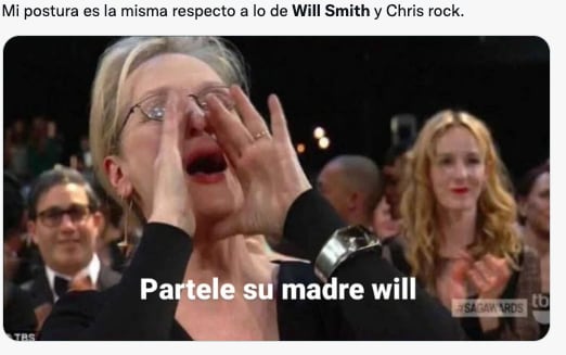 Memes sobre disculpa de Will Smith a Chris Rock
