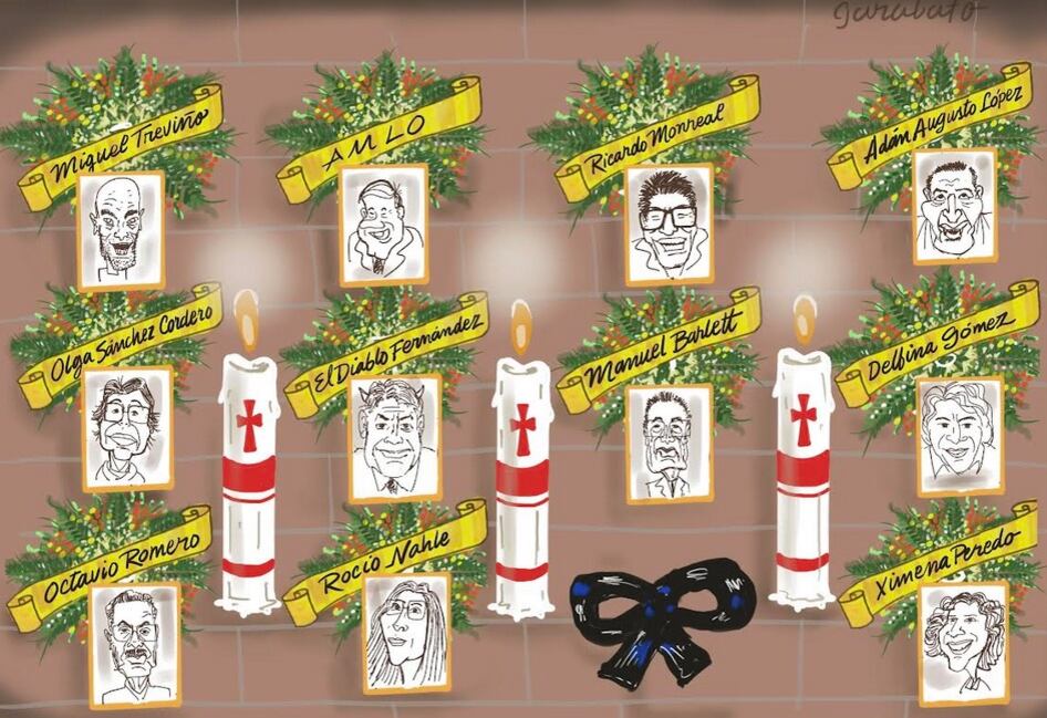 Ilustración de Garabato para Plácido Garza