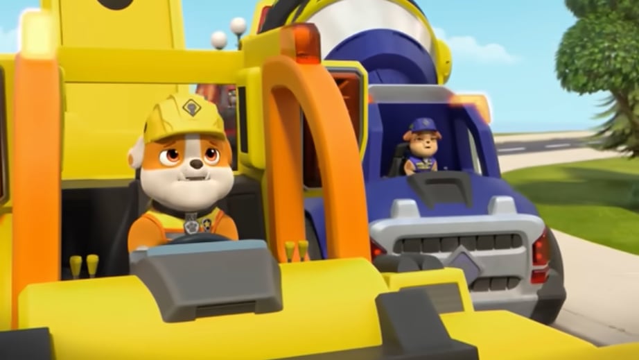 Rubble y equipo de Paw Patrol