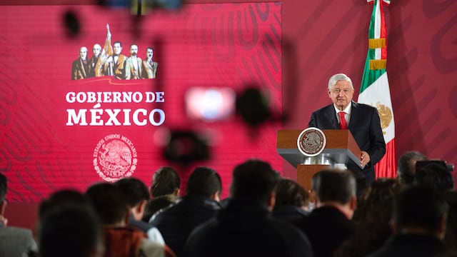 Aspecto de la mañanera de este 5 de febrero