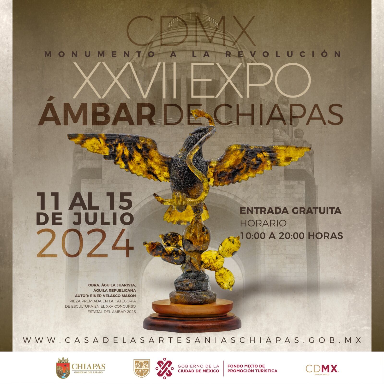 Invitación a la Expo Ámbar de Chiapas 2024