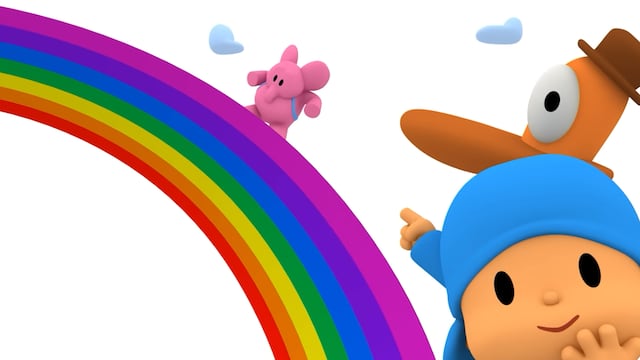 Pocoyó aprende los colores del arcoíris