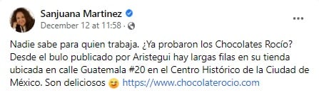 Publicación Sanjuana Martínez