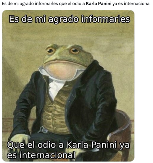Reacción a que la historia de Karla Panini y Karla Luna sea internacional.