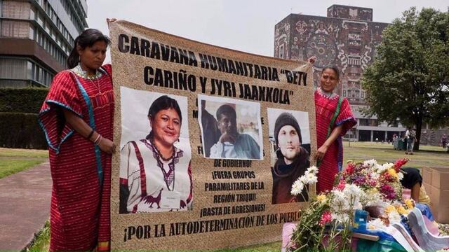 Bety Cariño y Jyri Jaakkola, activistas asesinados en 2010 por grupo paramilitar del PRI