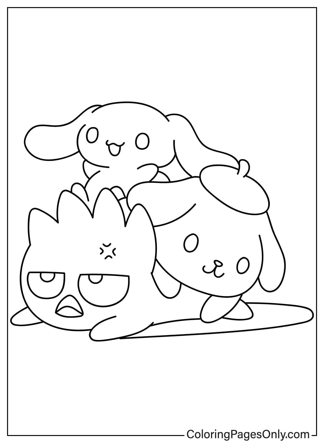 8 dibujos de Cinnamoroll y Pompompurin personajes de Sanrio