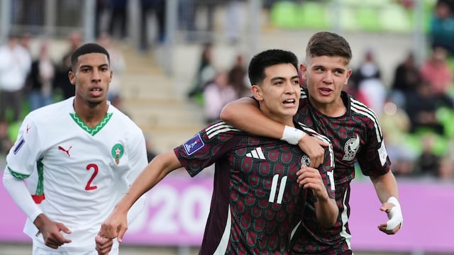 Gilberto Mora y Tahiel Jiménez con la Selección Mexicana en el Mundial Sub-20.