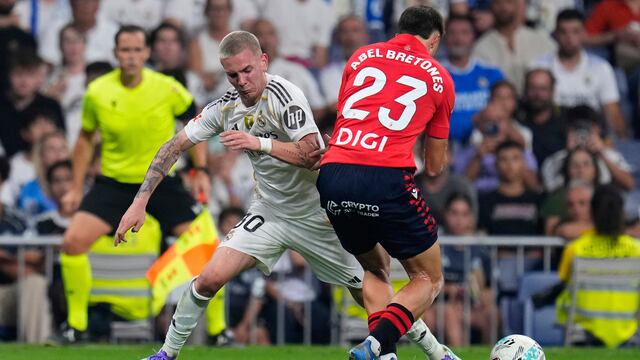 Franco Mastantuono, jugador del Real Madrid.