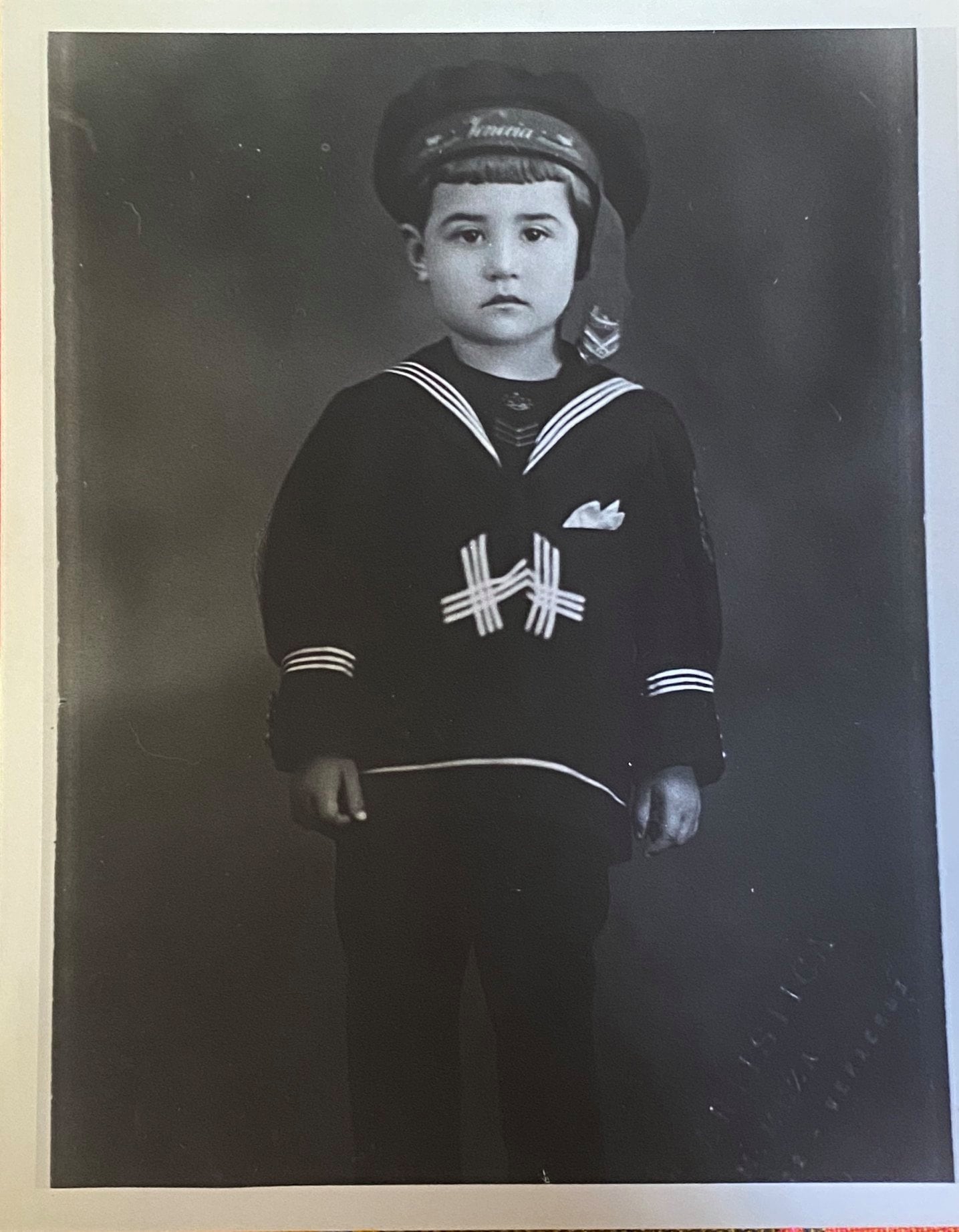 Ignacio López Tarso con 2 años de edad