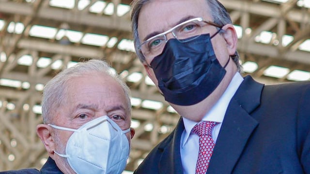 Marcelo Ebrard y Lula da Silva