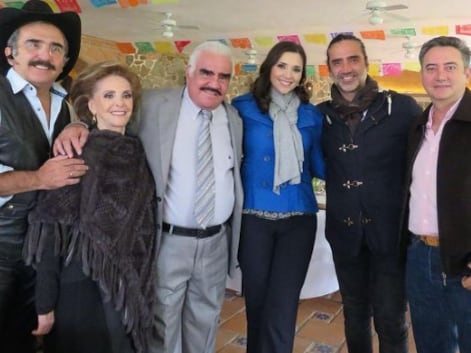 Familia de Vicente Fernández.