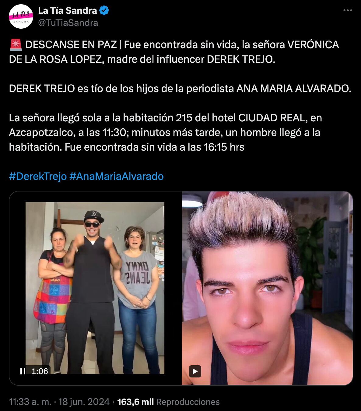 Aseguran que Derek Trejo es familiar de Ana María Alvarado