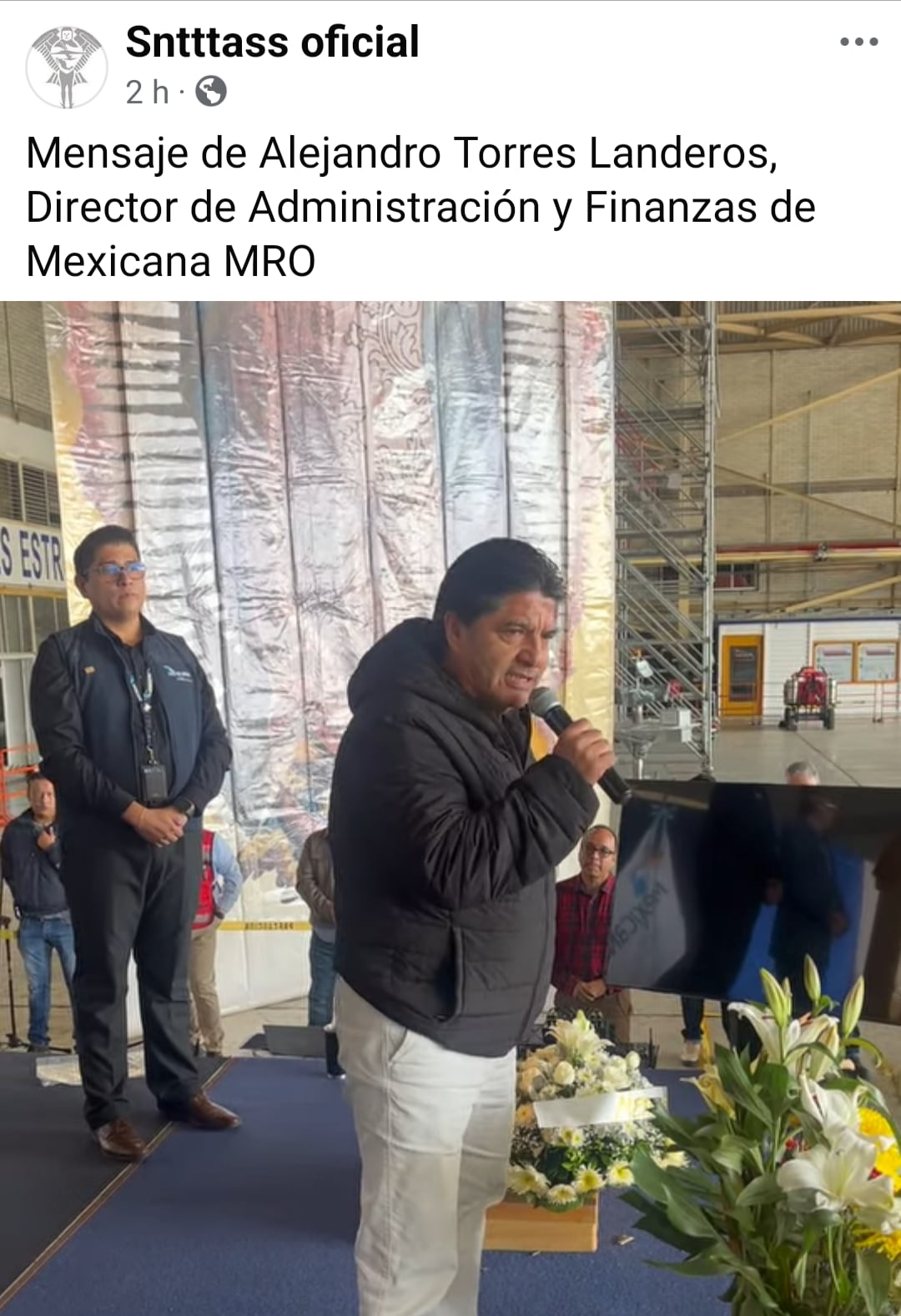 Celebración a la Virgen de Guadalupe en el MRO de Mexicana