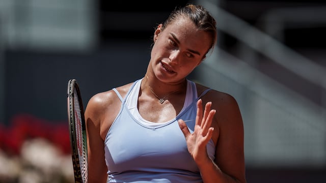 Aryna Sabalenka, finalista del Madrid Open.