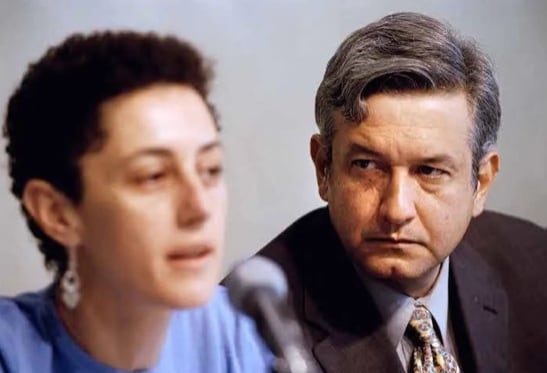Claudia en la acción política con AMLO