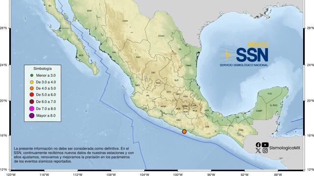 Temblor hoy: Sismo remece San Marcos, Guerrero