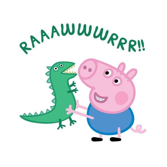 Sticker dinosaurio de George: Peppa Pig