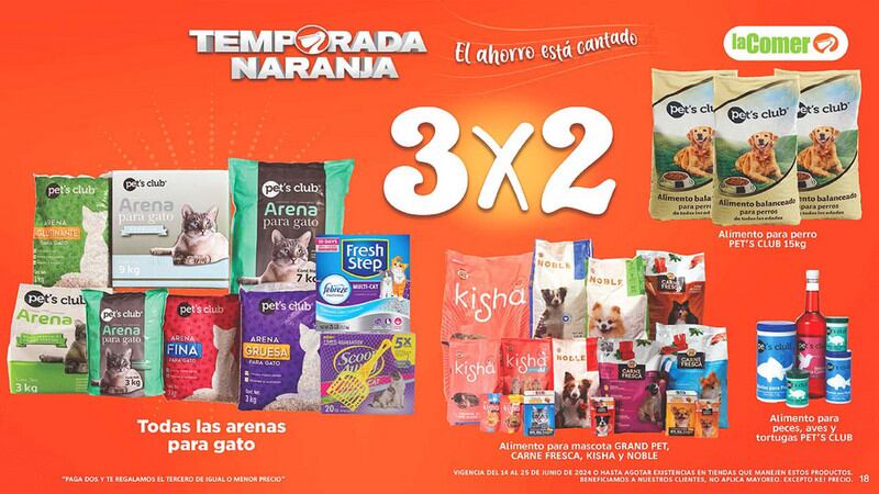Ofertas La Comer Temporada Naranja 18 al 25 de junio 2024