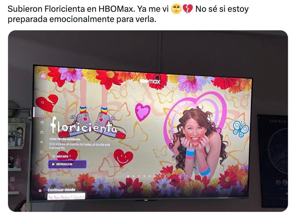 Meme de Floricienta en HBO Max