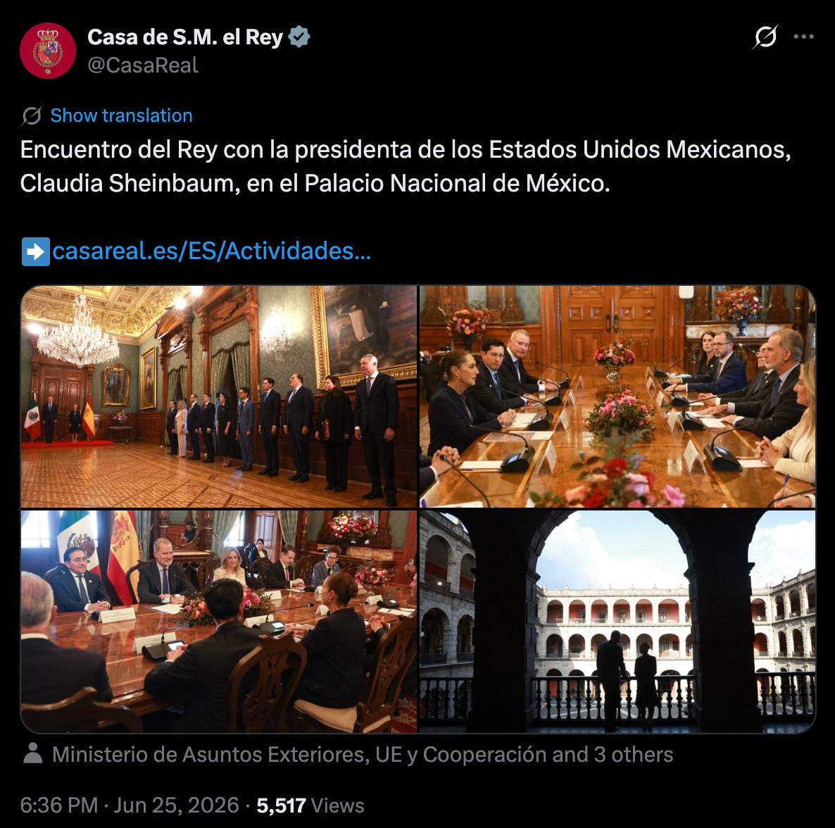 Sheinbaum detalla diálogo con Felipe VI sobre los pueblos originarios de México