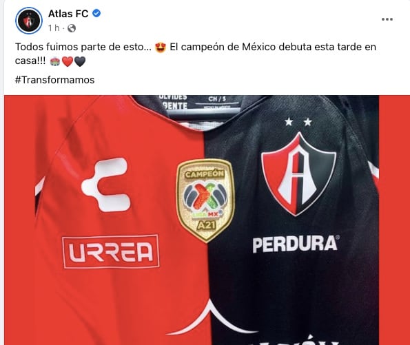 Atlas FC presumió su parche de campeón