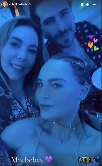 Belinda Schüll junto a sus hijos
