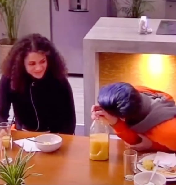 Cesia y Nelson en La Academia