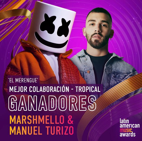 Latin American Music Awards 2024: Marshmello & Manuel Turizo ganan a Mejor Colaboración – Tropical