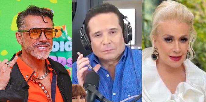 Gustavo Adolfo Infante se encuentra a Laura Zapata y Sergio Mayer en una fiesta