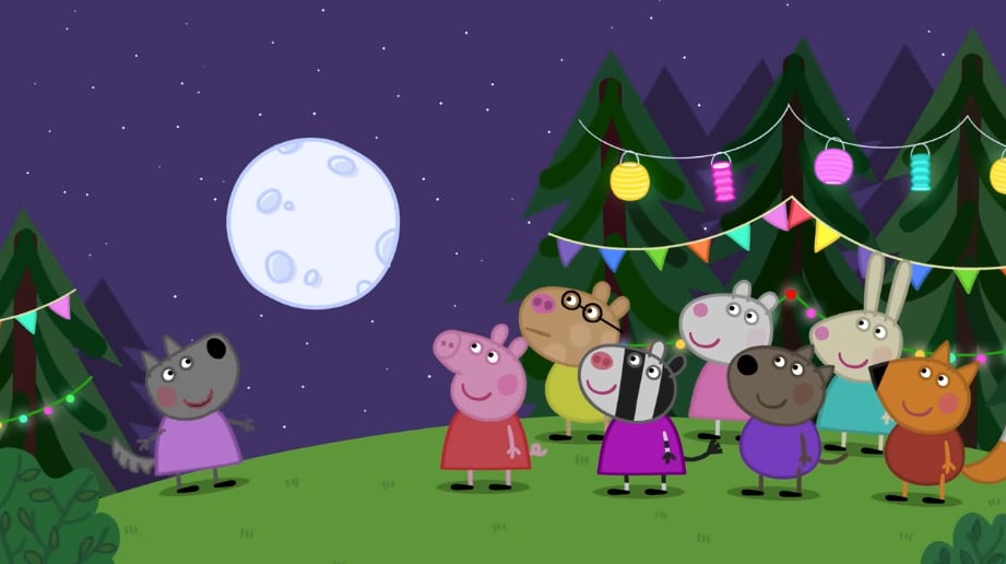 Peppa Pig por la luna del lobo