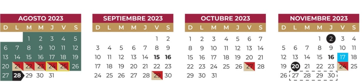Calendario SEP 2023-2024