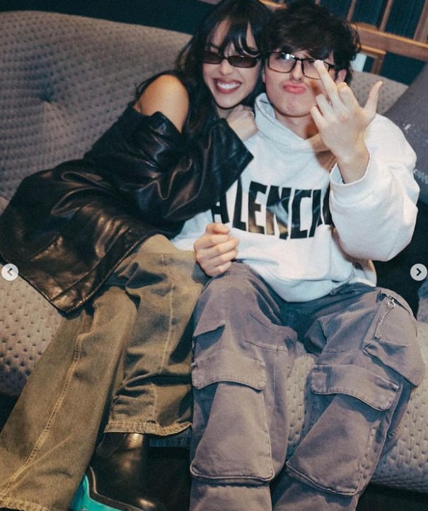 ¿Preparan colaboración? Danna Paola y Gabito Ballesteros se dejan ver en estudio de grabación