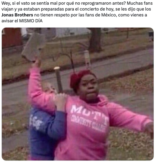 Los memes de la cancelación de los conciertos de los Jonas Brothers en México