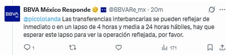 BBVA no se ha posicionado por las fallas de hoy 14 de agosto