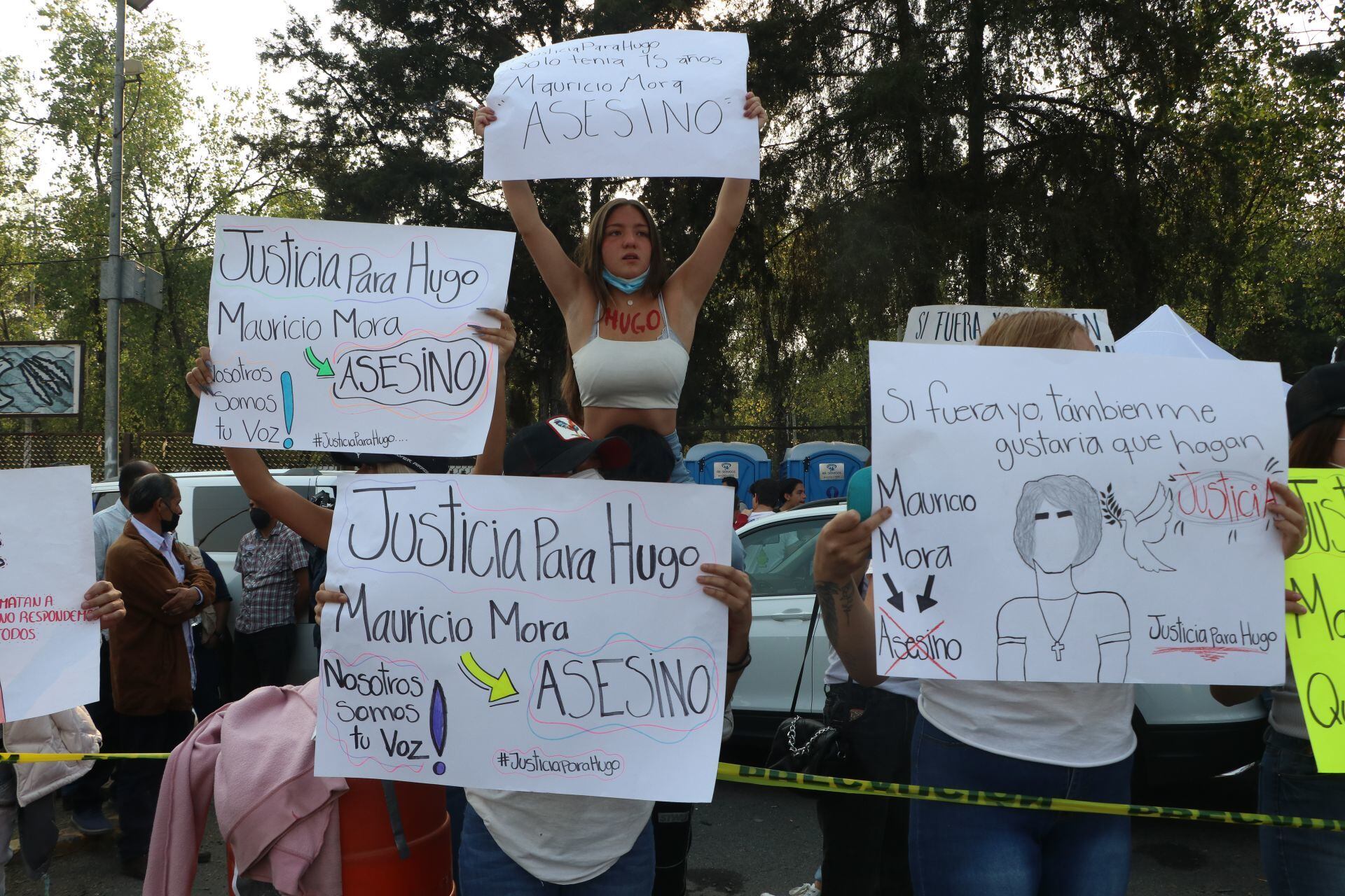 Protesta por justicia para Hugo Carbajal