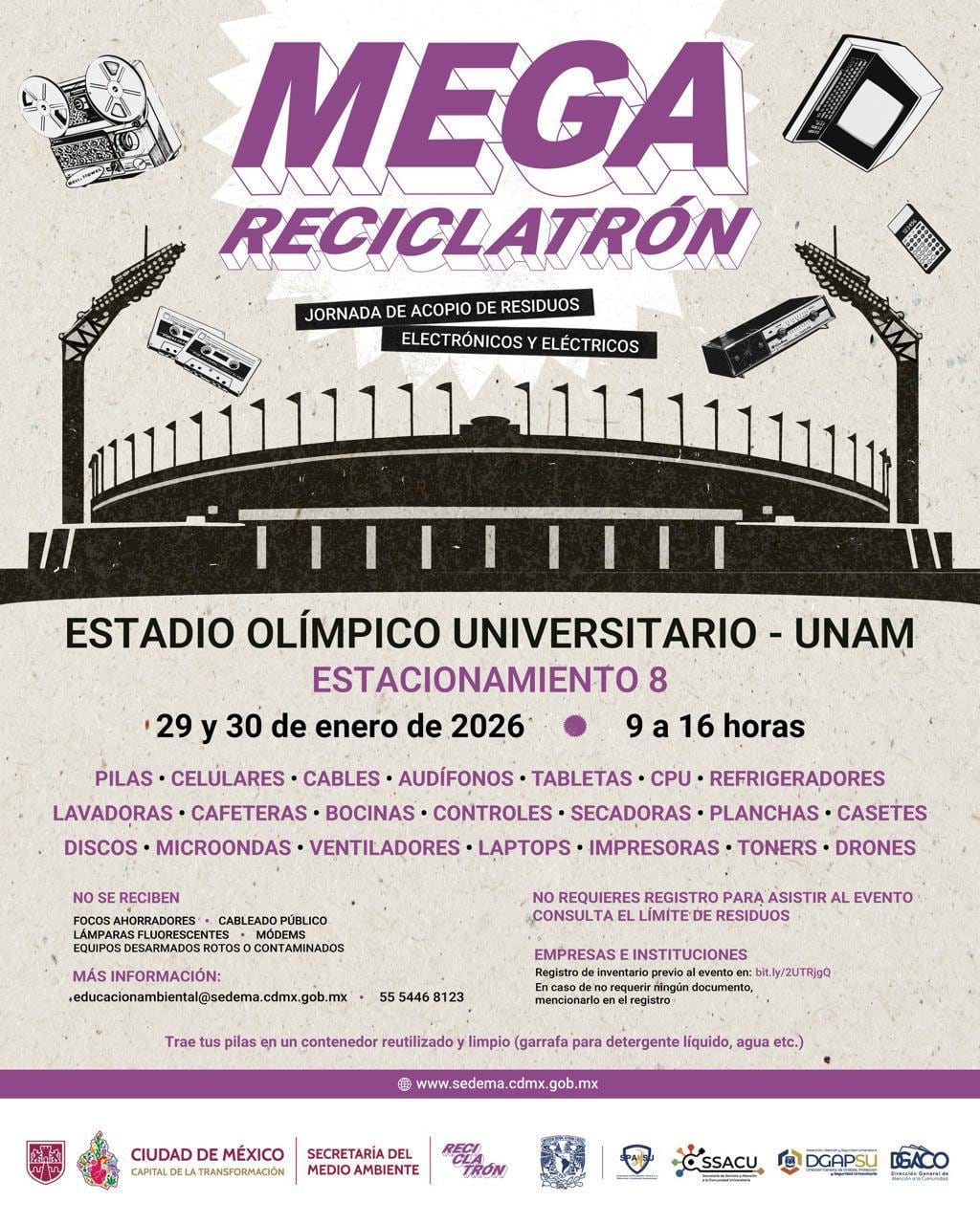 Mega Reciclatrón 2026 en CDMX