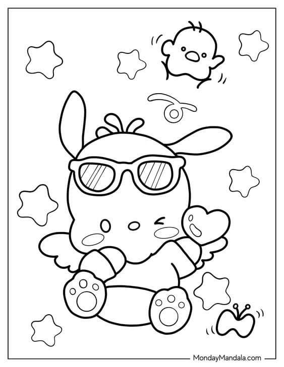 Dibujos de Pochacco para colorear