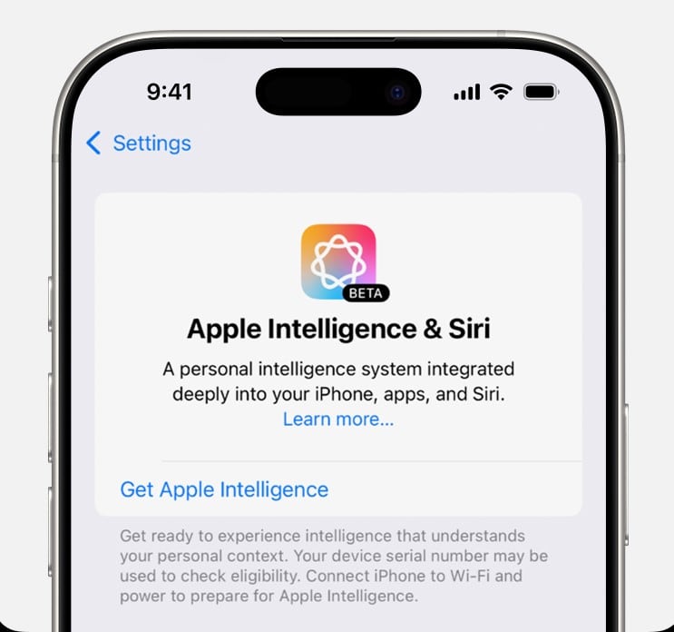 Apple Intelligence en iPhone