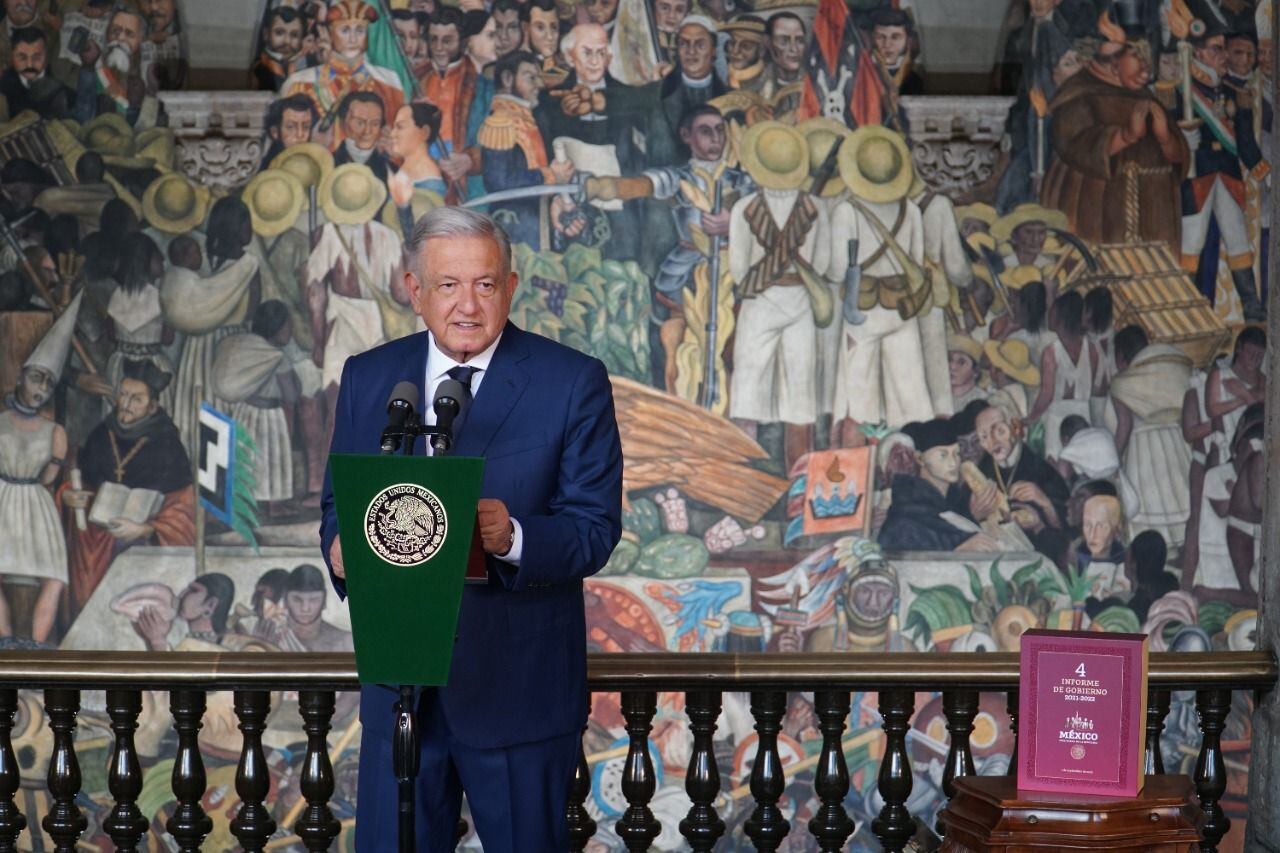 AMLO en Cuarto Informe de Gobierno