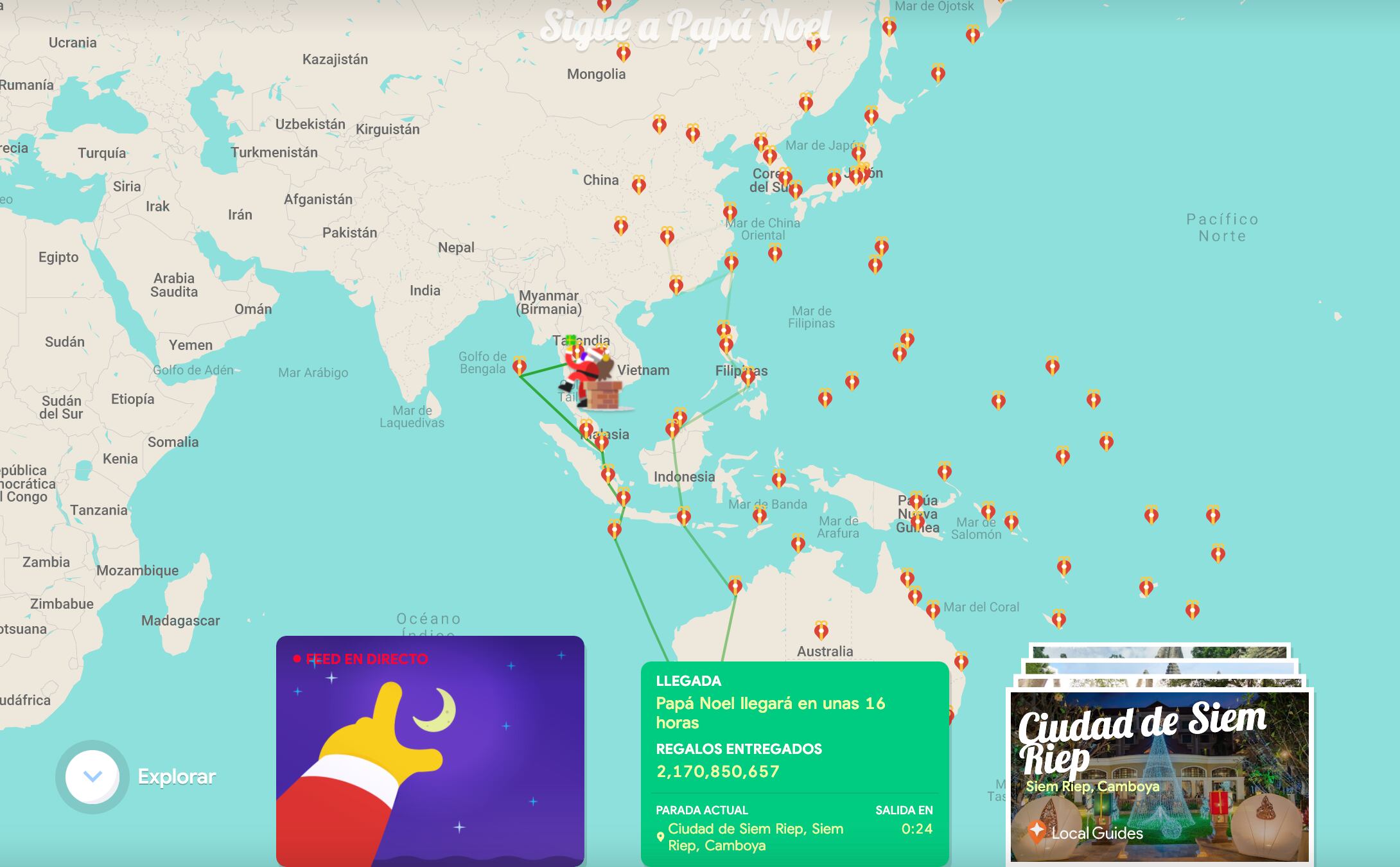 Santa Claus en Camboya